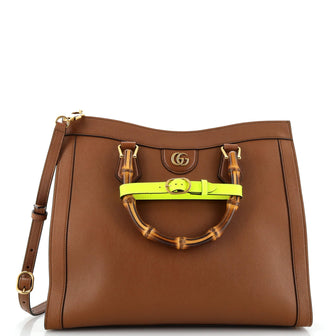 Gucci Diana NM Bamboo Handle Tote Leather Medium