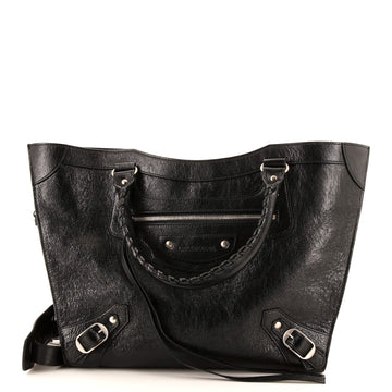 Balenciaga Neo Classic City Upside Down Bag Leather East West