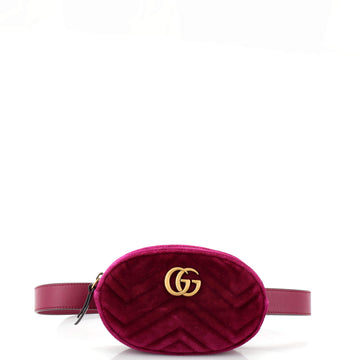 Gucci GG Marmont Belt Bag Matelasse Velvet