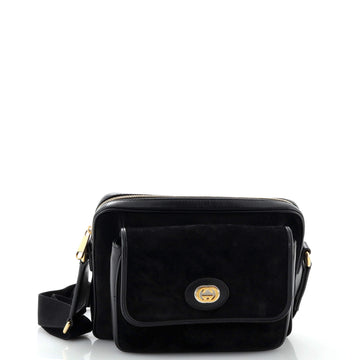 Gucci Morpheus Crossbody Messenger Bag Suede Medium