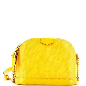 Louis Vuitton Alma Chain Handbag Epi Leather Mini