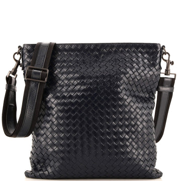 Bottega Veneta Flat Messenger Bag Intrecciato Nappa Large