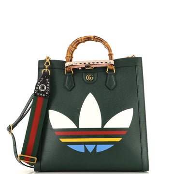Gucci x adidas Diana NM Bamboo Handle Tote Printed Leather Large