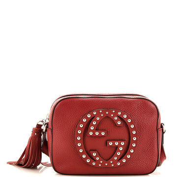 Gucci Soho Disco Crossbody Bag Studded Leather Small