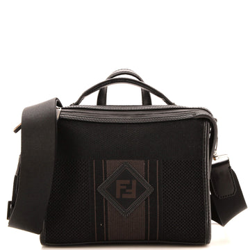 Fendi Lui Messenger Bag Tech Knit with Leather Mini