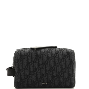 Christian Dior Lingot Toiletry Pouch Oblique Canvas