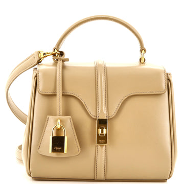 Celine 16 Top Handle Bag Smooth Calfskin Mini