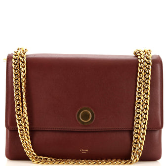 Celine Coin Flap Shoulder Bag Leather