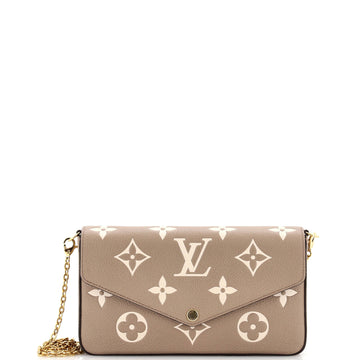 Louis Vuitton Felicie Pochette Bicolor Monogram Empreinte Giant