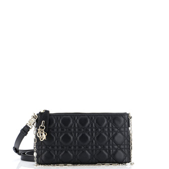 Christian Dior Miss Dior Midi Shoulder Bag Cannage Quilt Lambskin Mini