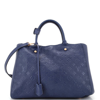 Louis Vuitton Montaigne Handbag Monogram Empreinte Leather GM