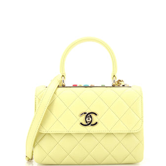 Chanel Trendy CC Top Handle Bag Quilted Lambskin Small