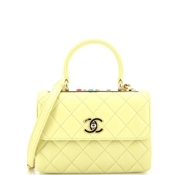 Chanel Trendy CC Top Handle Bag Quilted Lambskin Small