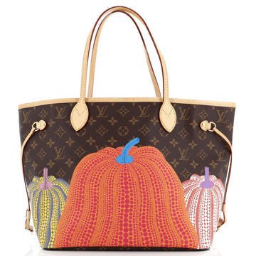 Louis Vuitton Neverfull NM Tote Yayoi Kusama Pumpkins Monogram Canvas MM