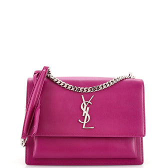Saint Laurent Sunset Crossbody Bag Leather Medium