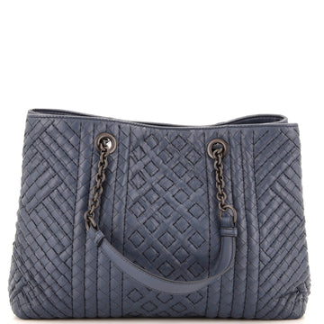 Bottega Veneta Double Chain Tote Stitched Intrecciato Calfskin Medium