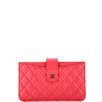 Chanel Classic Strap Pouch Quilted Lambskin