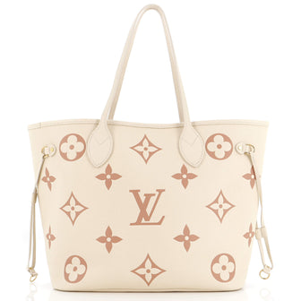 Louis Vuitton Neverfull NM Tote Bicolor Monogram Empreinte Giant MM