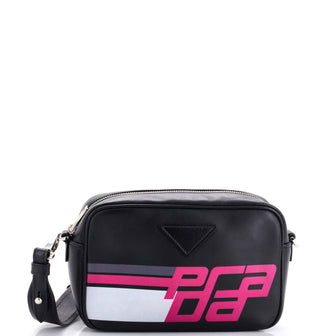 Prada Logo Camera Bag City Calf Medium