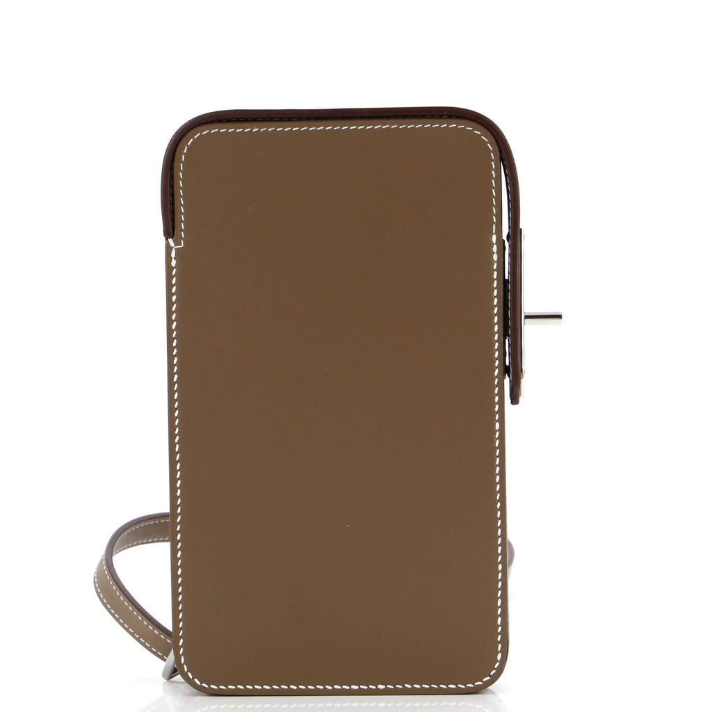 Hermes Hac a Box Phone Case Tadelakt Gray 285177270