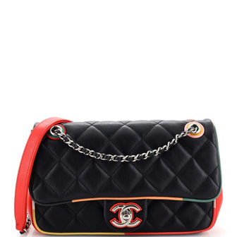 Chanel Cuba Color Flap Bag Quilted Lambskin Small