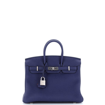Hermes Birkin Handbag Verso Togo with Palladium Hardware 25