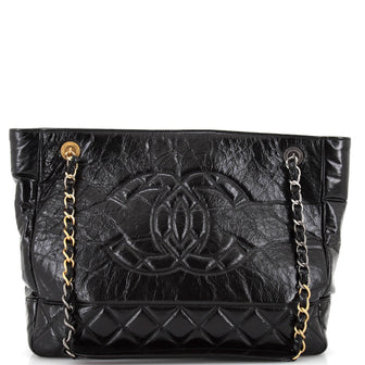 Chanel Paris-31 Rue Cambon Timeless CC Shopping Tote Quilted Shiny Aged Calfskin Medium