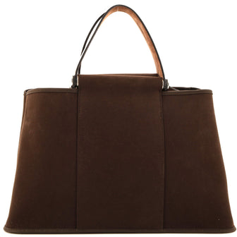 Hermes Cabag Elan Toile and Leather 39
