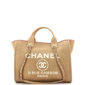 Chanel Deauville NM Tote Mixed Fibers Small