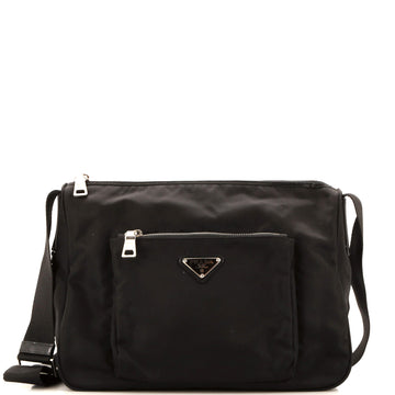 Prada Front Pocket Messenger Bag Tessuto