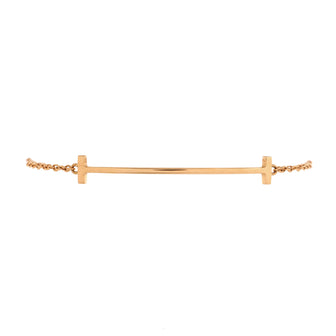 Tiffany & Co. T Smile Chain Bracelet 18K Rose Gold Medium