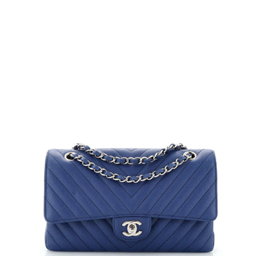 Chanel Classic Double Flap Bag Chevron Lambskin Medium