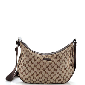 Gucci Saddle Zip Messenger Bag GG Canvas Medium