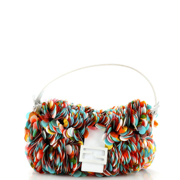 Fendi Baguette Bag Paillettes Embellished Leather