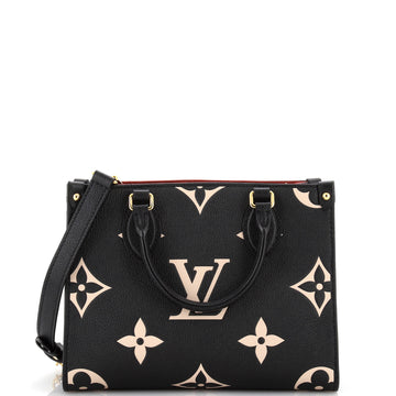 Louis Vuitton OnTheGo Tote Bicolor Monogram Empreinte Giant PM