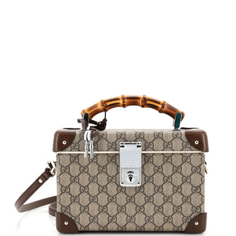 Gucci Bamboo Globe-Trotter Vanity Case GG Coated Canvas