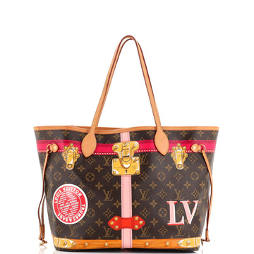 Louis Vuitton Neverfull NM Tote Limited Edition Summer Trunks Monogram Canvas MM