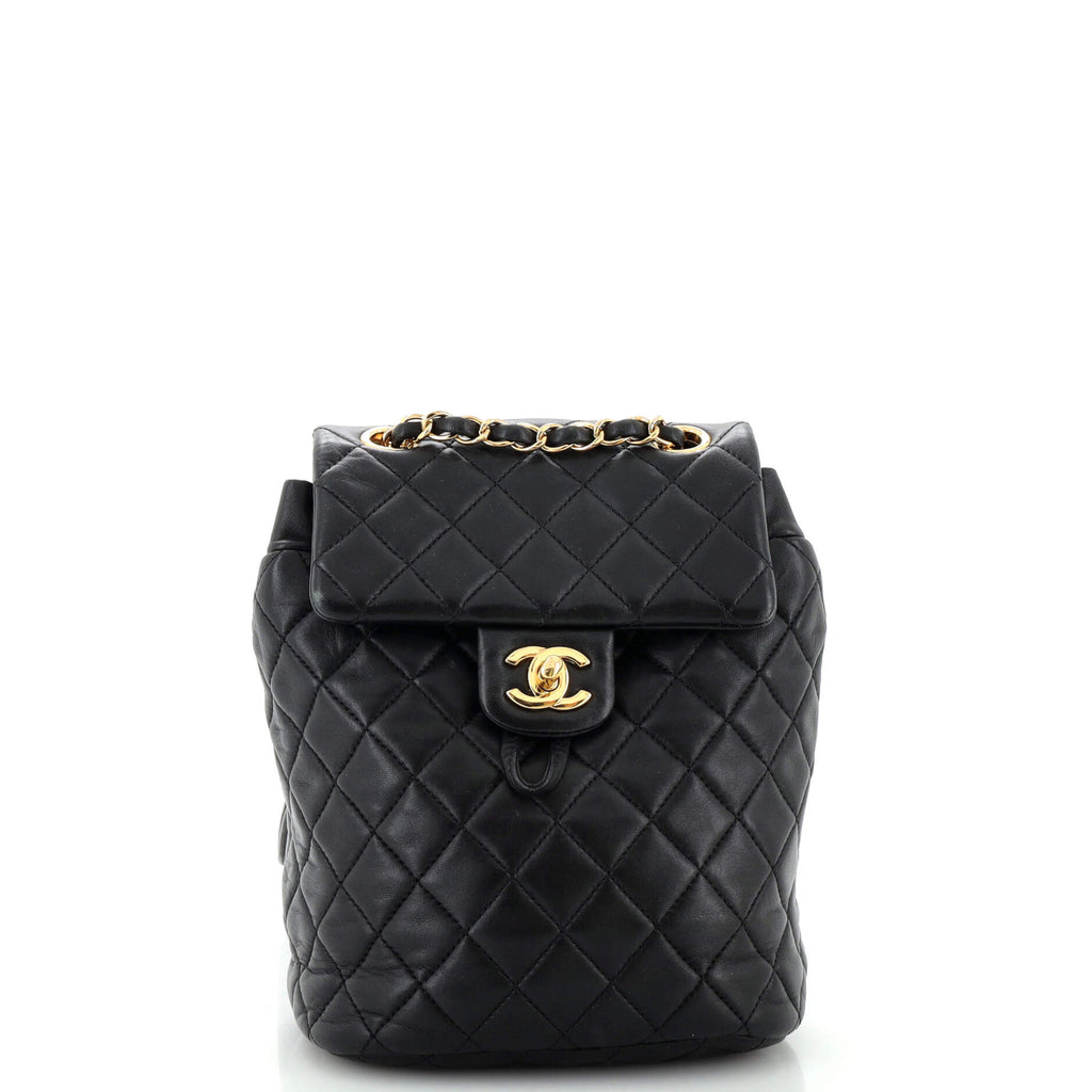 chanel backpack mini urban spirit Chanel Urban Spirit Backpack Quilted Lambskin Mini Black 2852491