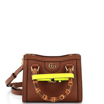 Gucci Diana NM Bamboo Handle Tote Leather Mini