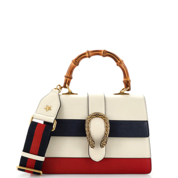 Gucci Dionysus Bamboo Top Handle Bag Colorblock Leather Medium
