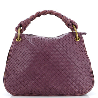 Bottega Veneta Braided Triple Chain Compartment Hobo Intrecciato Nappa Medium