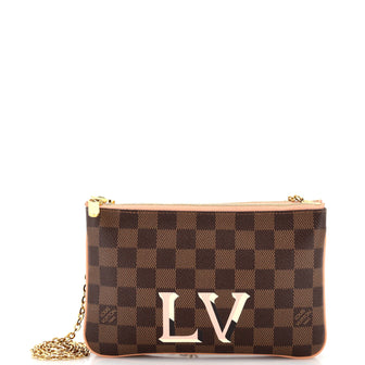 Louis Vuitton Double Zip Pochette Damier