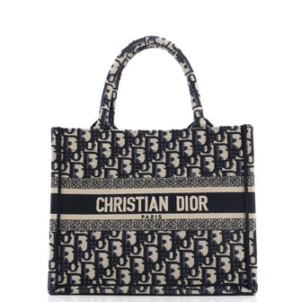 Christian Dior Book Tote Oblique Canvas Small