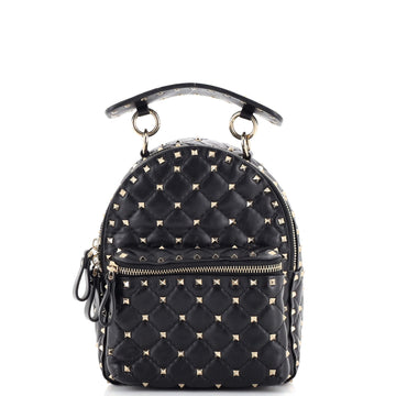 Valentino Garavani Rockstud Spike Backpack Quilted Leather Mini