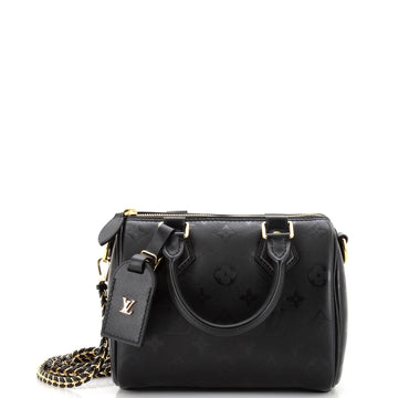 Louis Vuitton Speedy Bandouliere Bag Monogram Ink Embossed Lambskin BB