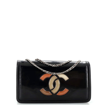 Chanel Lipstick Flap Bag Patent Vinyl Small