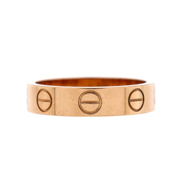 Cartier Love Wedding Band Ring 18K Rose Gold