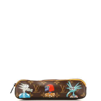 Louis Vuitton Elizabeth Pencil Pouch LV Friends Printed Monogram Canvas