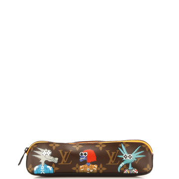 Louis Vuitton Elizabeth Pencil Pouch LV Friends Printed Monogram Canvas