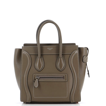 Celine Luggage Bag Grainy Leather Micro